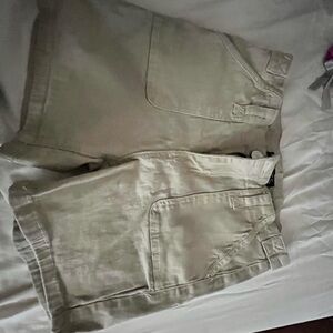 Hot Kiss Tan Cargo Shorts Casual Style